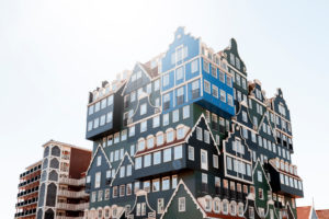 Hotel with exceptional architecture in Zaandam near Amsterdam, Netherlands Hotel with exceptional architecture in Zaandam near Amsterdam, Netherlands